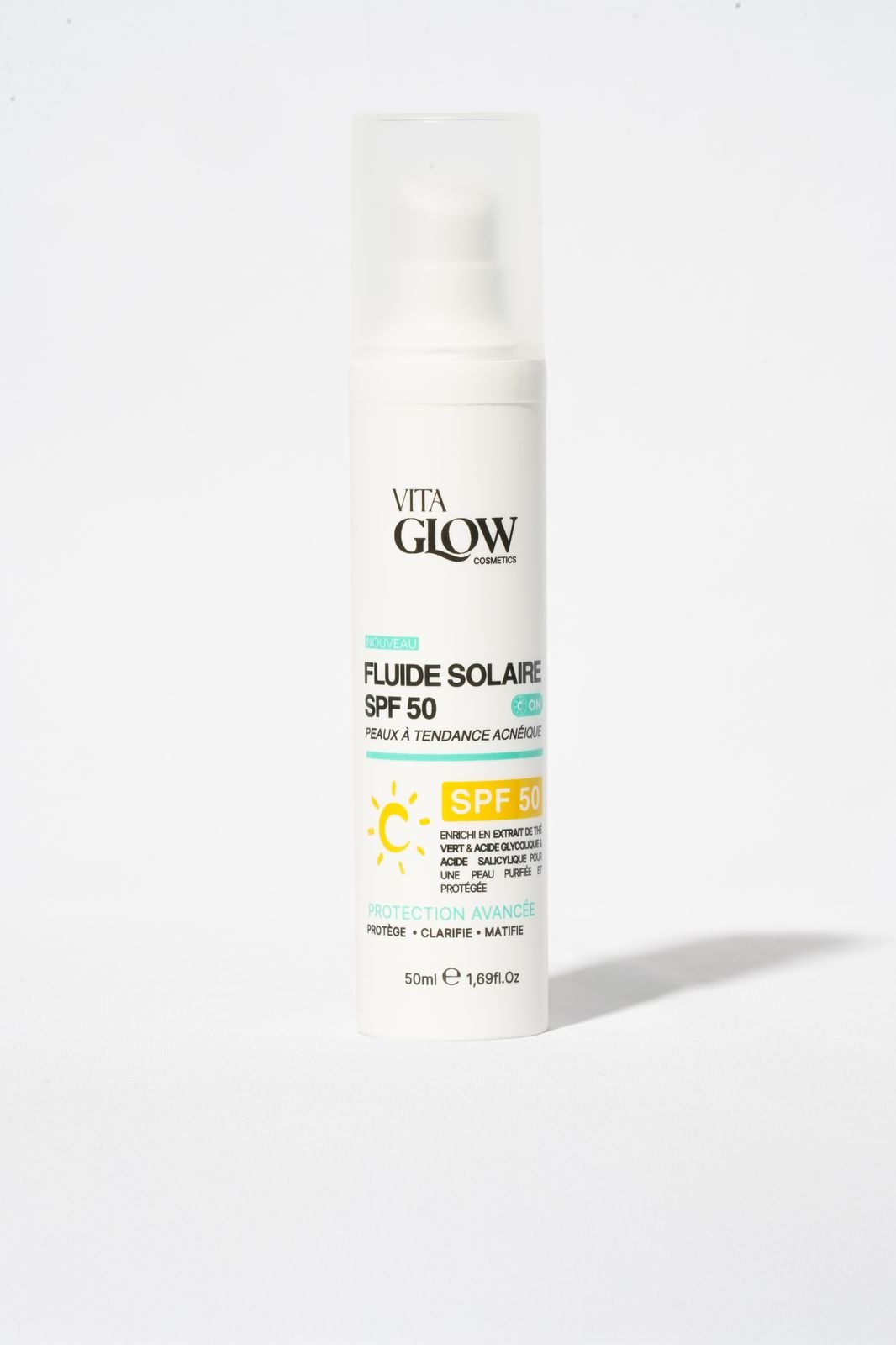 Fluide Solaire SPF50 Peau Acnéique